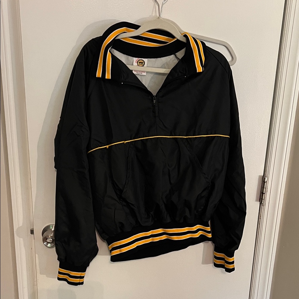 Black and Yellow Pullover Jacket